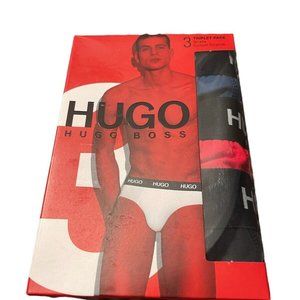 Hugo Boss Multi Color Cotton Stretch Briefs Underwear 3 Pairs Briefs Size Large